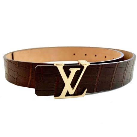 ceinture louis vuitton crocodile|Ceinture Heritage 35 mm Cuir de crocodile mat .